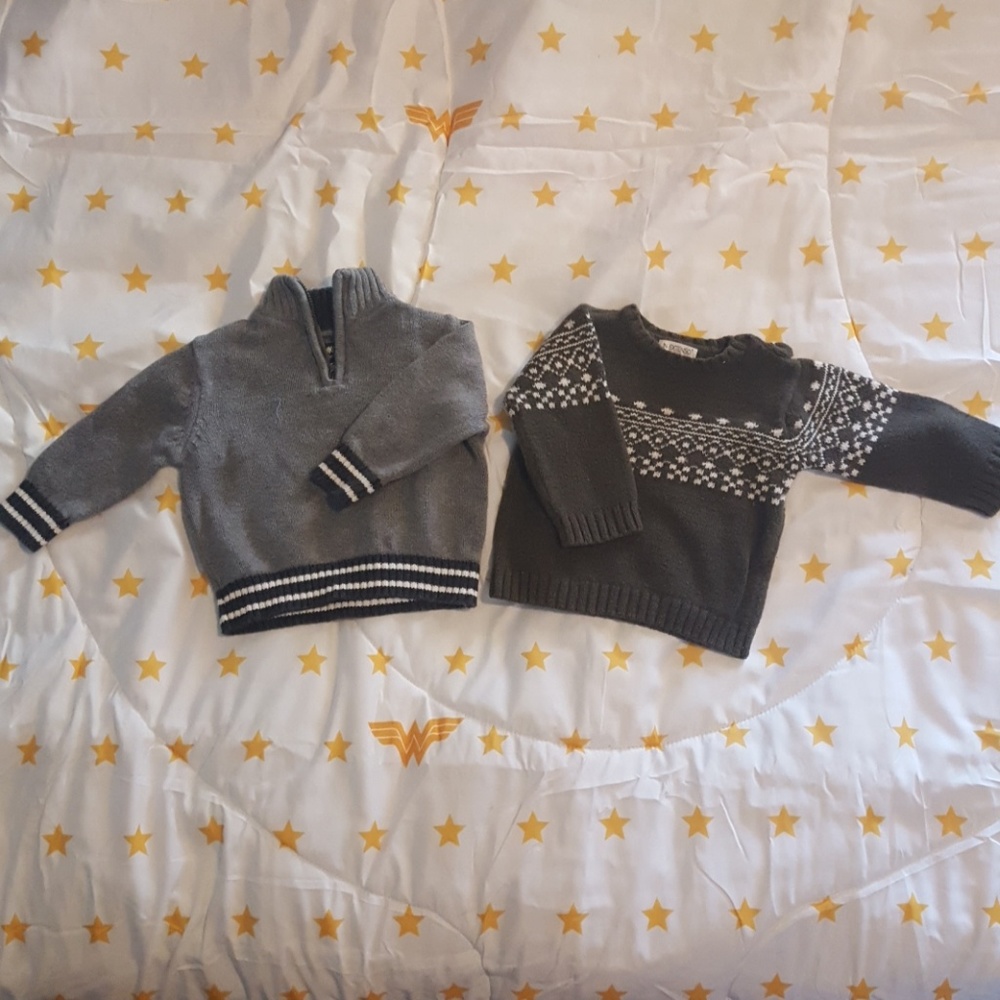 Two infant sweaters 12 months